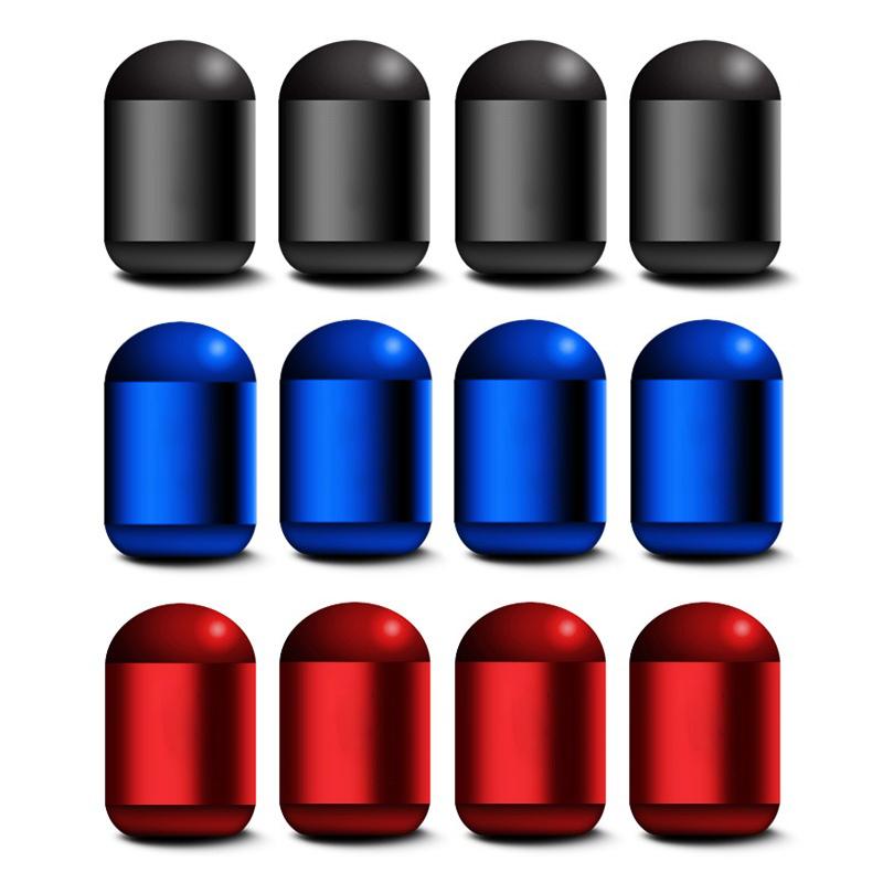 BAXB3 4Pcs Car Wheel Tire Stem Air Valve Caps For Toyota GR Sport Gazoo Racing Yaris Corolla Hilux Supra C-HR 86 Tyre Auto Accessories