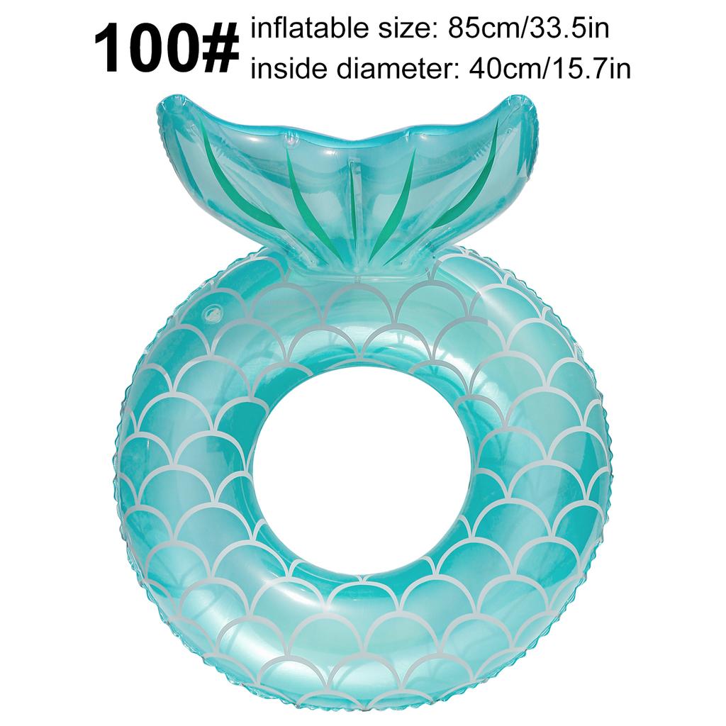 1PC Mermaid Tail Swim Ring, Cute and Fun Pool Float, Outdoor Pool and Beach Float, Party Float