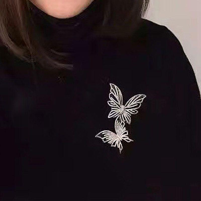 Gift Austrian Rhinestone Jewelry Scarf Pin Pin Brooch Butterfly