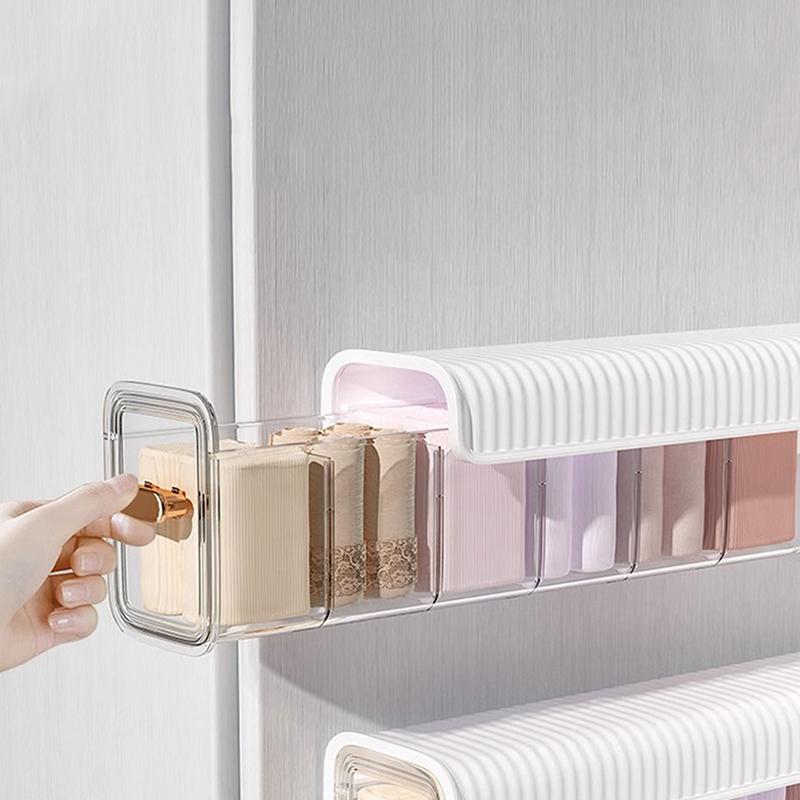 Wisząca na ścianie przezroczysta bielizna majtki schowek schowek na skarpety szafa organizator sypialnia organizer do przechowywania