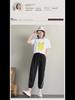 2025 Women's Summer Sports Harem Pants - Thin, Loose, Wide Leg, Plus Size, Nine-Point Length