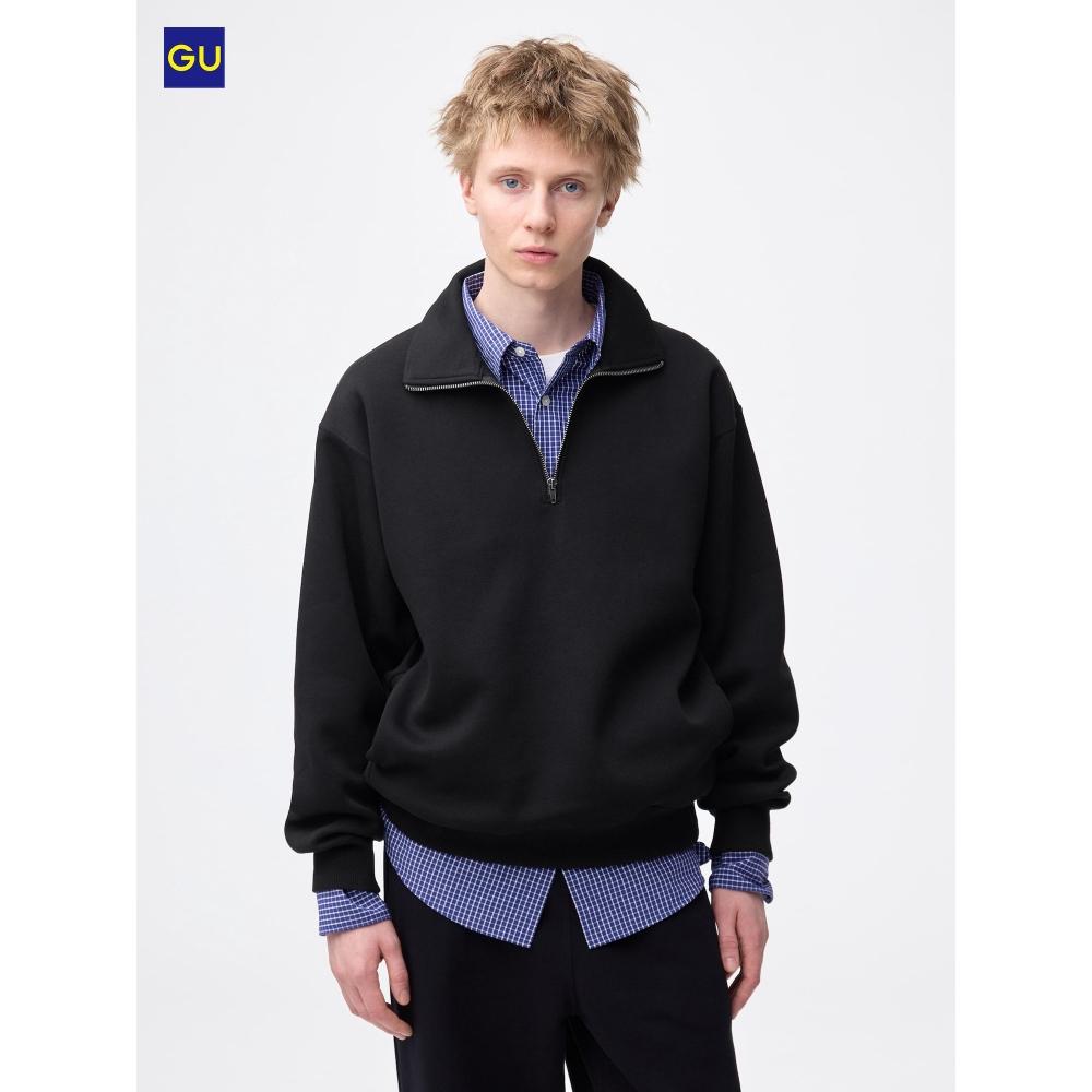 Uniqlo Gu Heavy Weight Sweat Half Zip Pullover