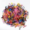 Black Thick Elastic Hair Bands: No-Damage Hair Ties for Women & Kids