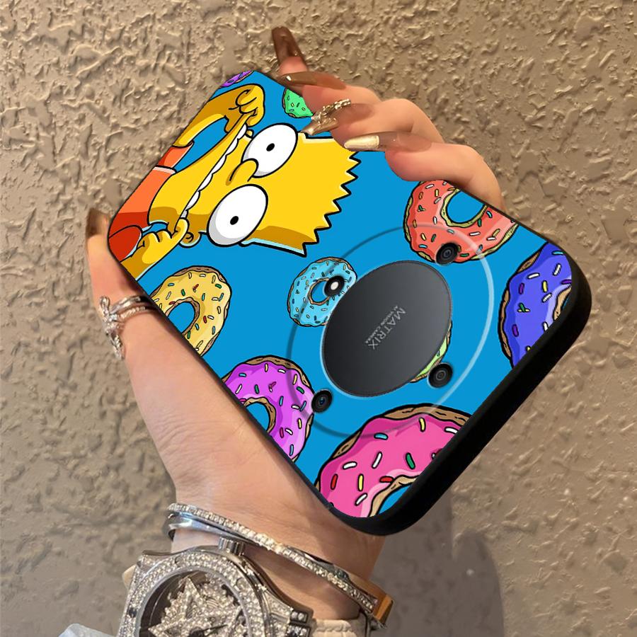 Funda Phone Cover Case for Honor X9a 70 X9 X7a 90 Lite X9c X8 8X S-simpsons Donut