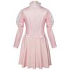 Cosplay Solid-Color Skirt for Women + Solid-Color Long-Sleeve Top