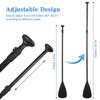 3-teiliges SUP-Paddel, verstellbares Stand Up Paddleboard-Paddel aus Aluminium