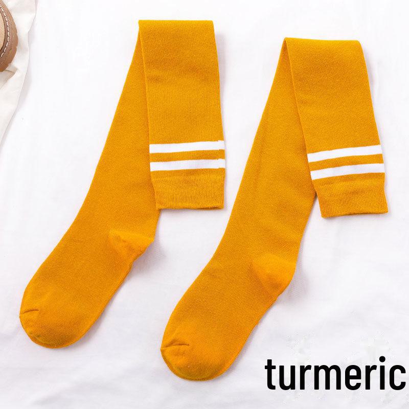 

Женские длинные носки выше колена с двумя перемычками в студенческом стиле для весны и осени One Size