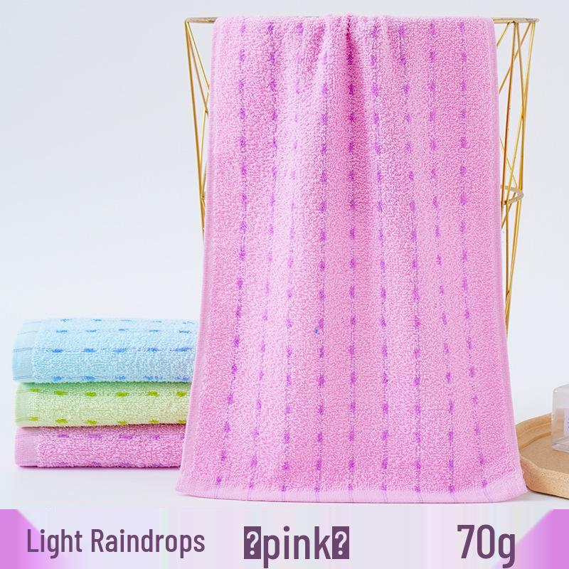 Thick Absorbent Pure Cotton Face Towel with Embroidered Logo for Adults