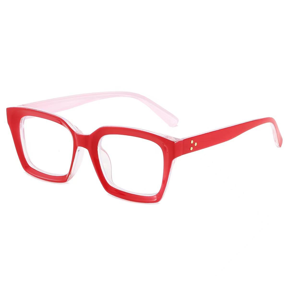 

Men for Women Fashion Oversized Frame Square Shape Reading Eyeglasses Large Frame Presbyopic Eyeglasses Diopter +1.0~+3.0 2.5