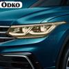 Car Headlight Protective Film Transparent Smoked Black TPU Sticker For Volkswagen Tiguan     VW R Line Facelift