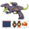 0206 Double Launcher EVA Bullet Cartoon Dinosaur Shooting Gun Toy for Children