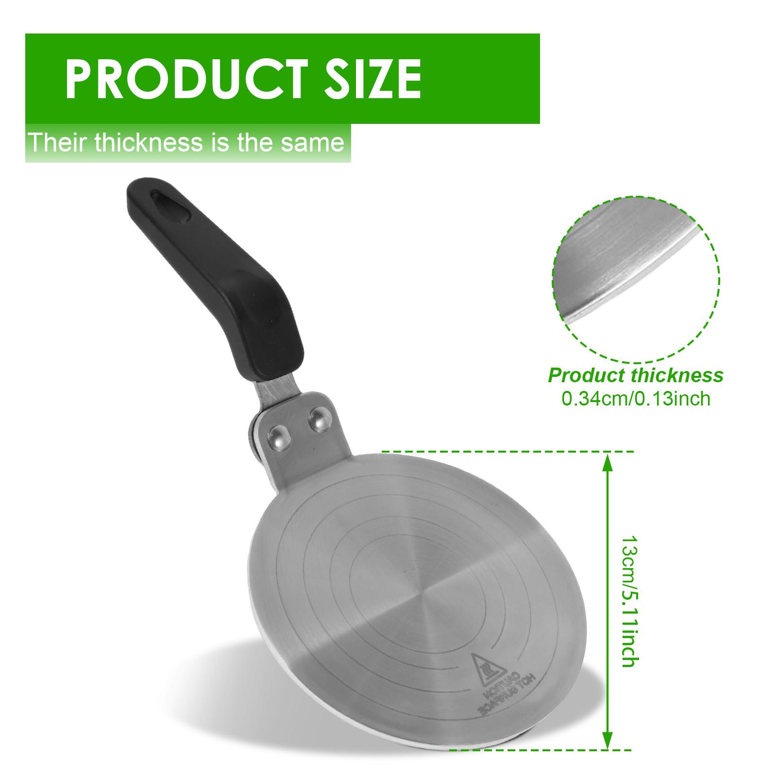 

Пластина-рассеиватель тепла из нержавеющей стали, адаптер для индукционной плиты для приготовления пищи, 13/20 см, круглая посуда, сковорода, пластина-рассеиватель тепла для газовой плиты