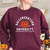 Halloweentown 19.98 Million Holy Day, Crew Neck Sweater Color Printing, Long Sleeve Loose Casual