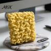 3D Printed Novelty Props Instant Noodle Figurine, Realistic Ramen Snack Desk Ornament, Food Figurines Creative Statue for Home Office Decor, Tabletop