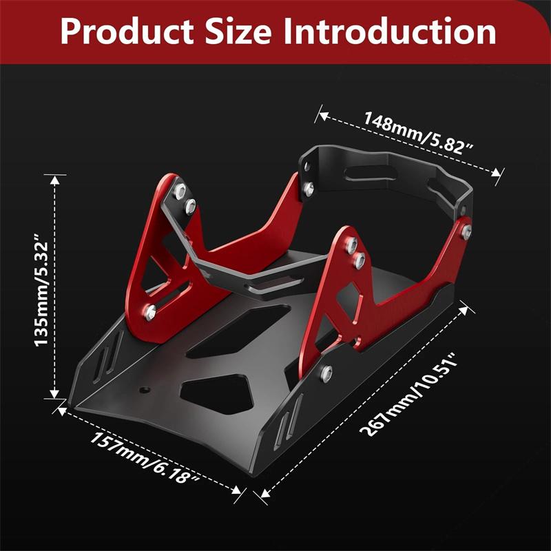 Motorcycle Trailer Heavy-Duty Iron Front Wheel Stand Wheel Chock Upright For Mount Trailer Rack Parking Fixed Frame Dirt Bike