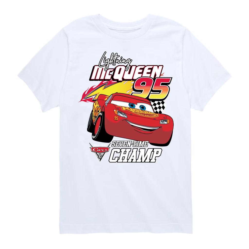Fun Lightning Mcqueen and Sally T Shirt for Couples Mcqueen Sally Tshirts Doublesided Print Tee for Unisex Women Tops