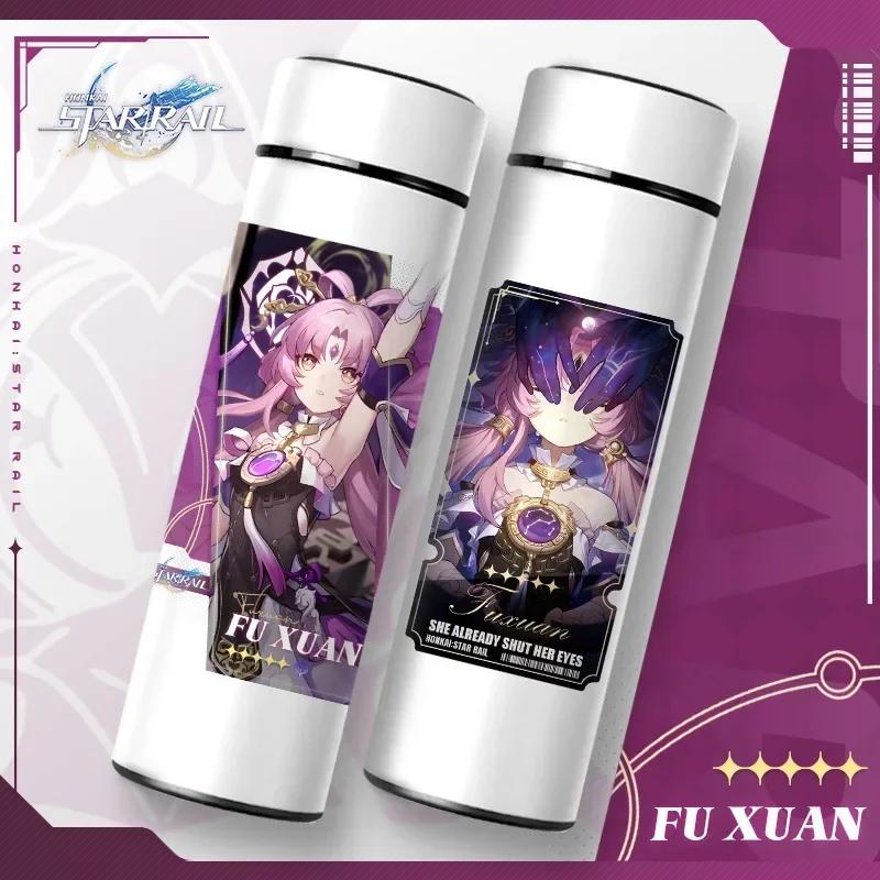 Bottiglie Termiche Honkai Star Rail con Display della Temperatura Tazza Sottovuoto Honkai Impact 3 Acciaio Inossidabile Borraccia Tazza da Caffè Regali Anime