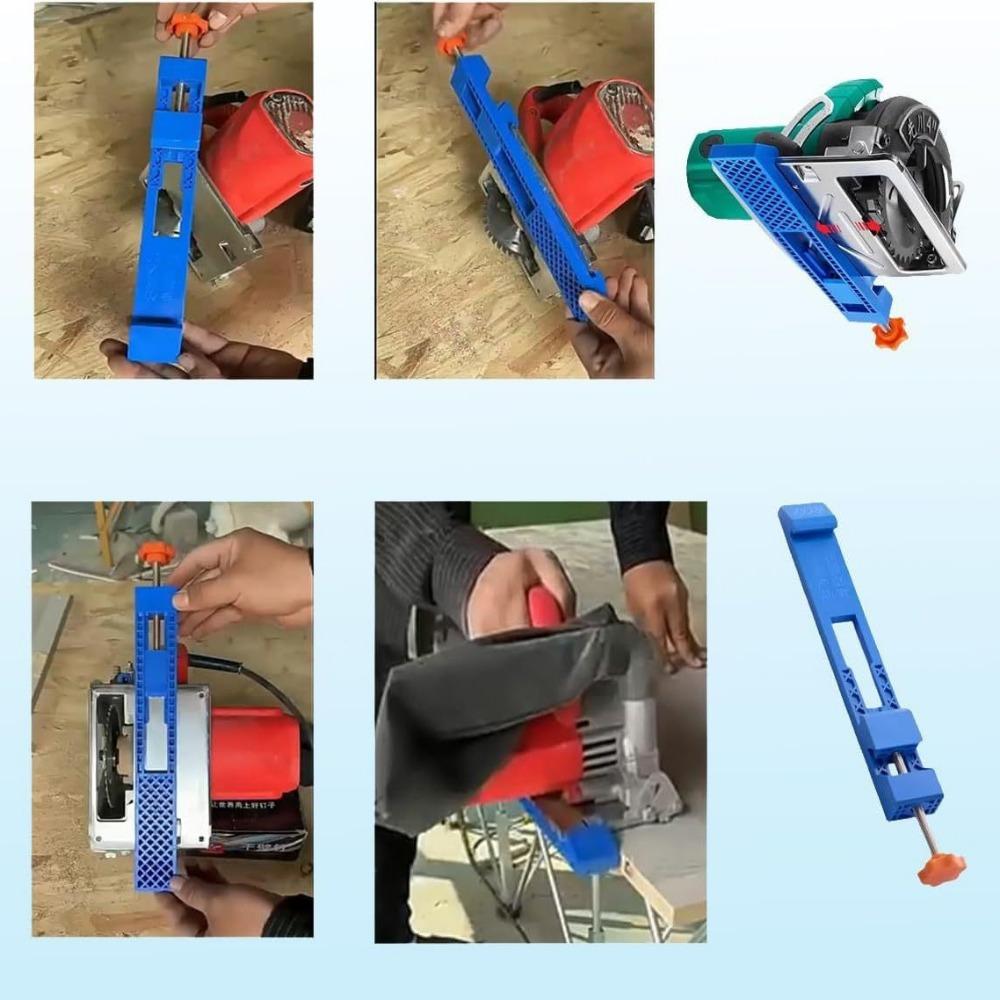 Adjustable Cutting Machine Base Guide, Circular Saw Guide, Electric Circular Saw Milling Positioning Clamp For 4'' Dust Cutter