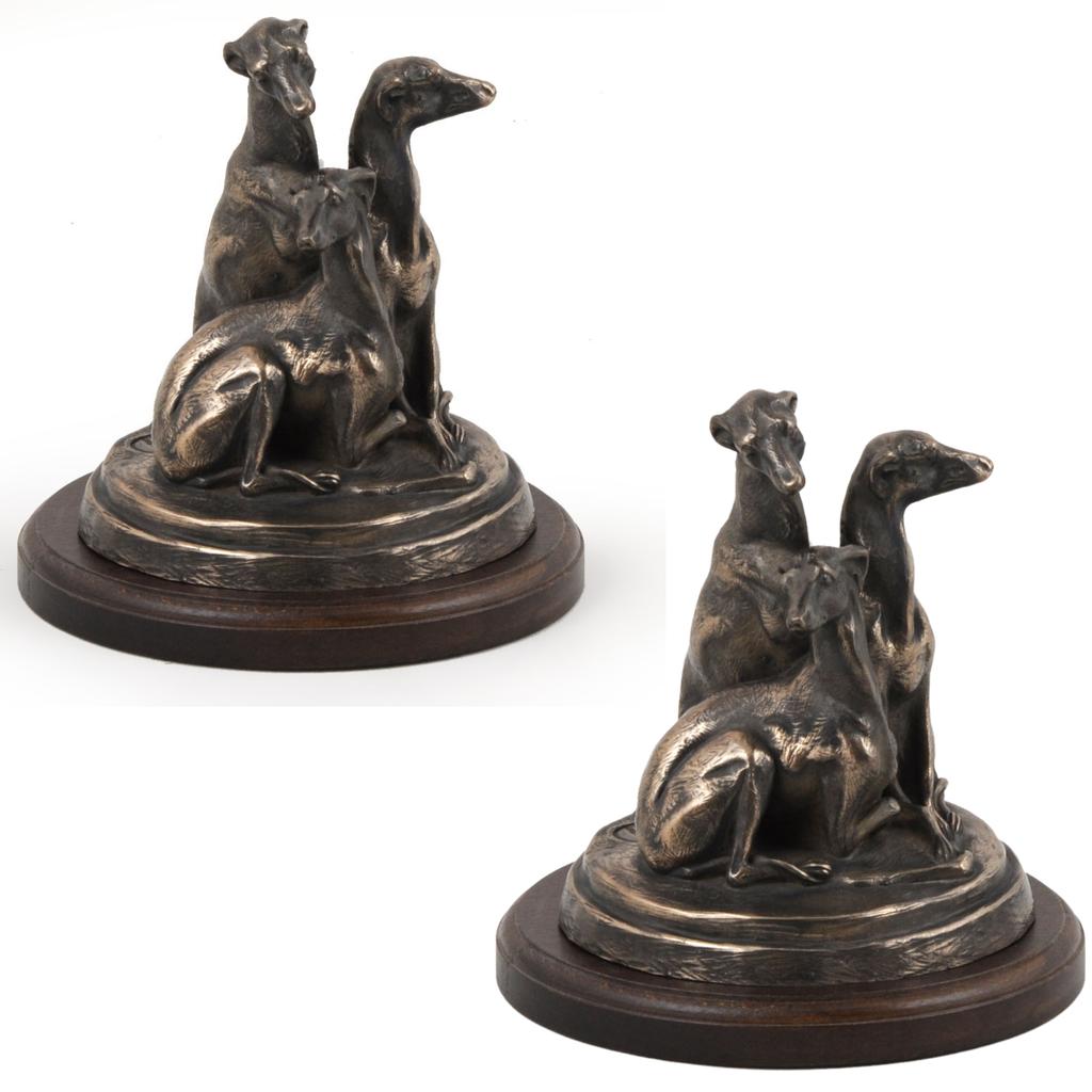Whippet - Dog Figurine, Figure On a White Base, Trophy for Art-Dog Dog Show Exhibition
