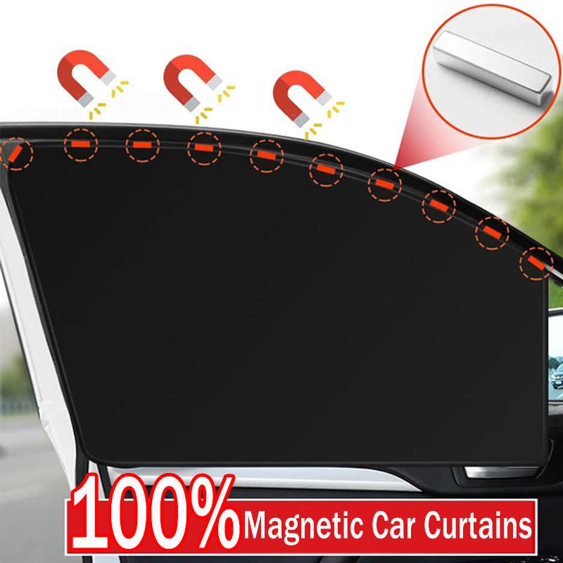 Magnetischer Auto-Sonnenschutz, UV-Schutz, Autovorhänge, Sonnenschutzabdeckung, doppelseitig, Autofenster-Sonnenschutz, Fensterfolie
