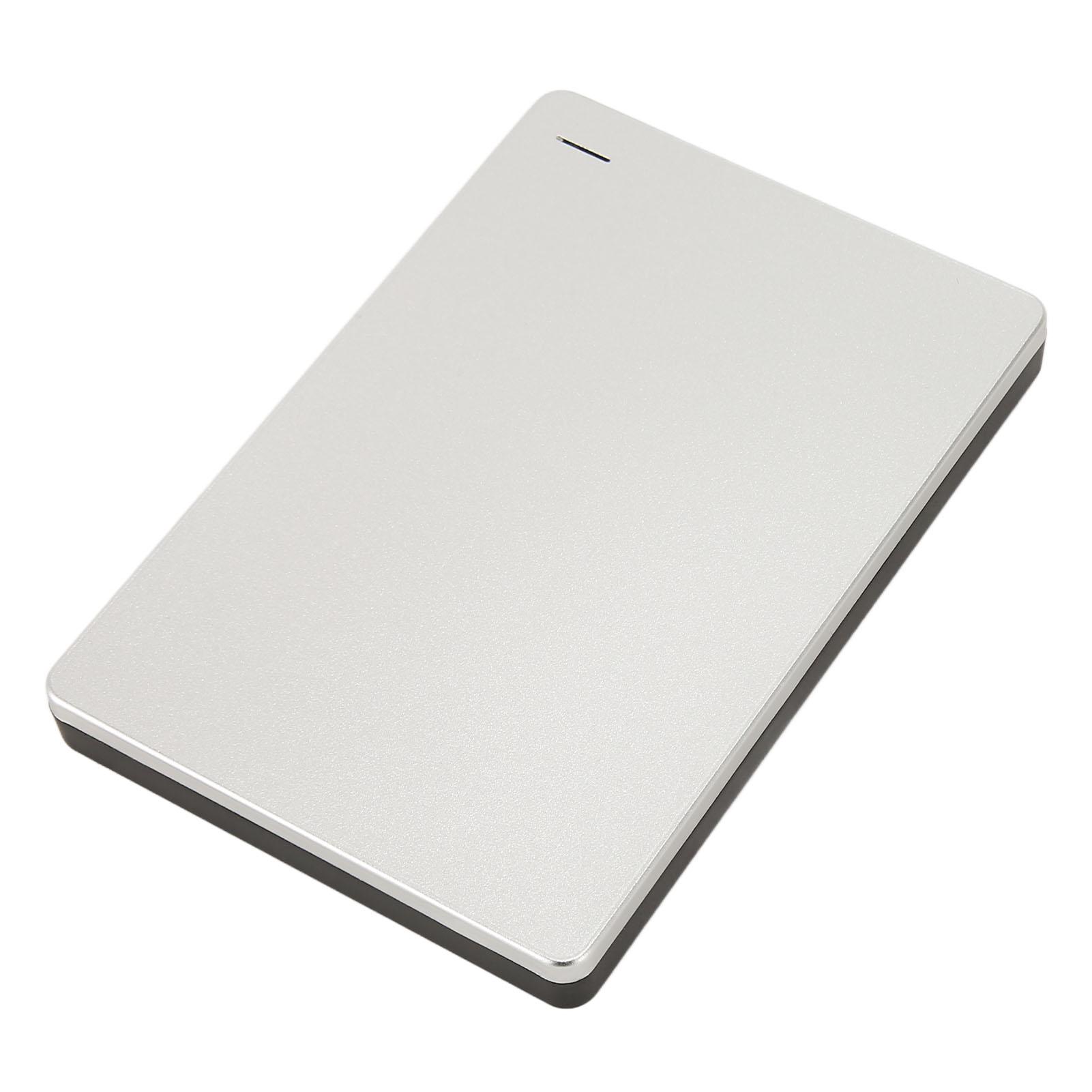 

Зовнішній жорсткий диск 2,5 дюйма USB 3.0 5 Гбіт/с Алюмінієвий сплав Plug and Play Ультратонкий Мобільний жорсткий диск 160G срібний
