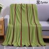 Green Maroon Stripe Lightweight Microfiber Soft Christmas Fleece Blanket Warm Cozy Throw for Bed Sofa Office Travel All Season