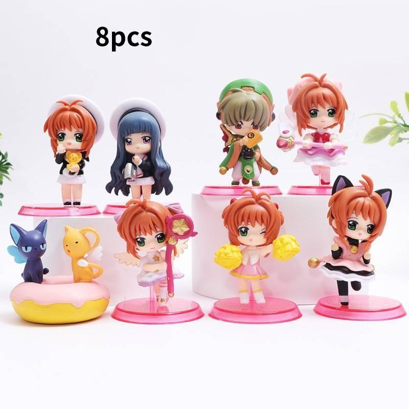 Adorable Chibi Sakura Kinomoto Anime Figure Cute Cardcaptor Sakura Pvc Toy Model