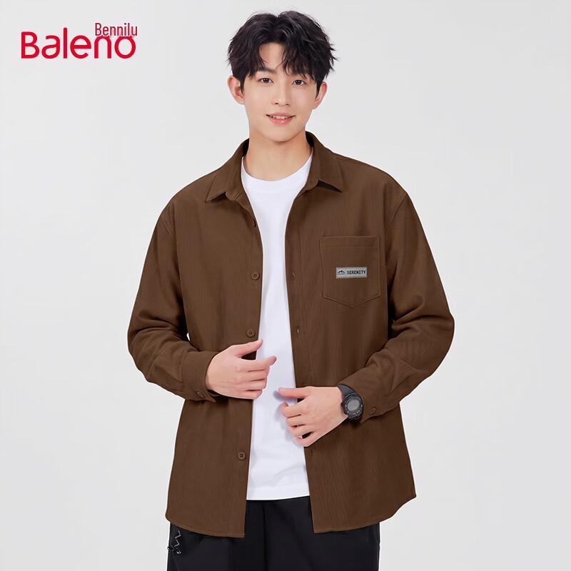 Baleno Corduroy Collared Shirt Jacket 5XL
