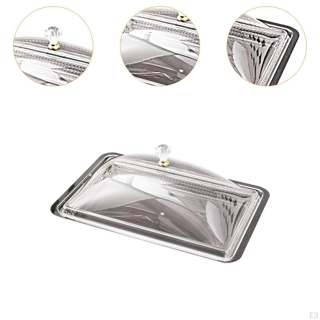 Acryl Servierschale mit Deckel Tischplatte Lebensmittelauslage Obstschale für Hochzeiten und Hotels