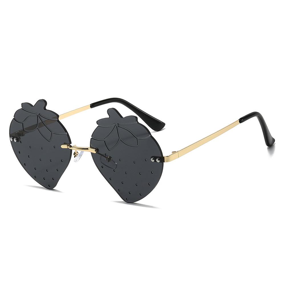 2024 Trendy Frameless Peach Sunglasses for Men & Women - Stylish Party & Hip Hop Glasses