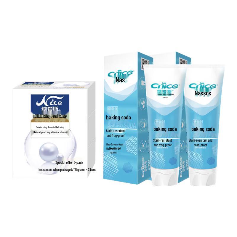 

Nice Pearl Soap & Zhenhu Baking Soda Toothpaste Bundle