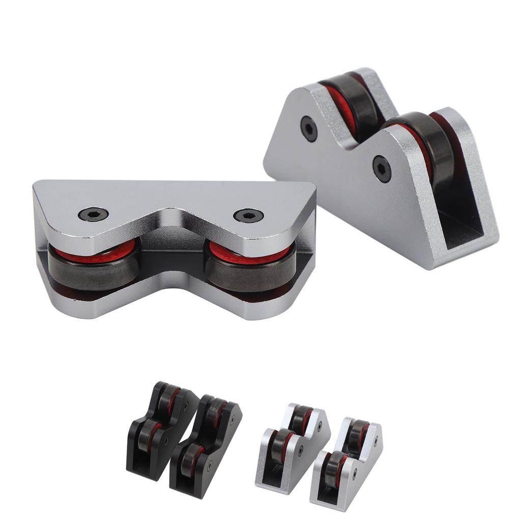 2PCS Billiard Cue Straightness Checker Stainless Steel Pool Cue Stick Shaft Roller Straightness Dete