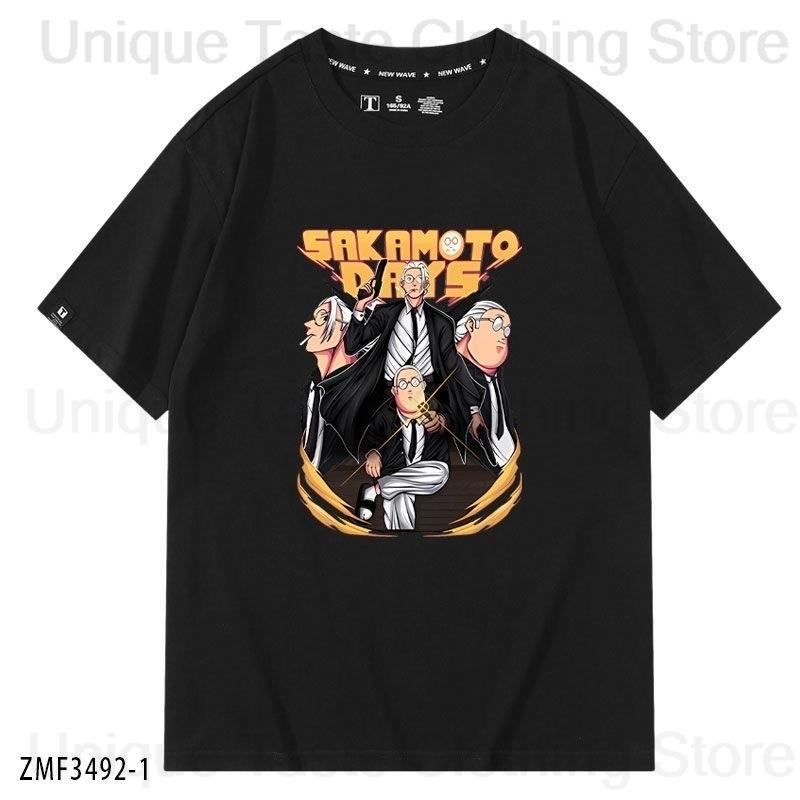 

SAKAMOTO DAYS T Shirt Taro Sakamoto Cartoon Print Unisex Women High Quality Cotton Short Sleeve Tee Tops Harajuku Summer Tshirt 3XL