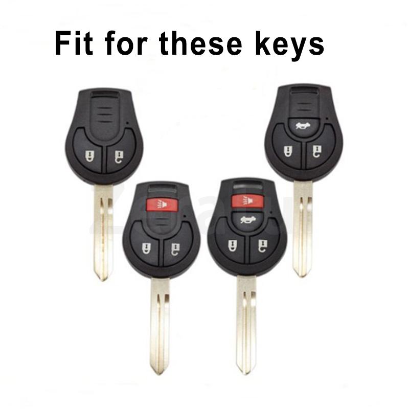 2/3/4Button Car Key Case Cover For Nissan March Tiida Altima Armada Cube Juke Maxima Pathfinder Rogue Shell Fob Holder Protector