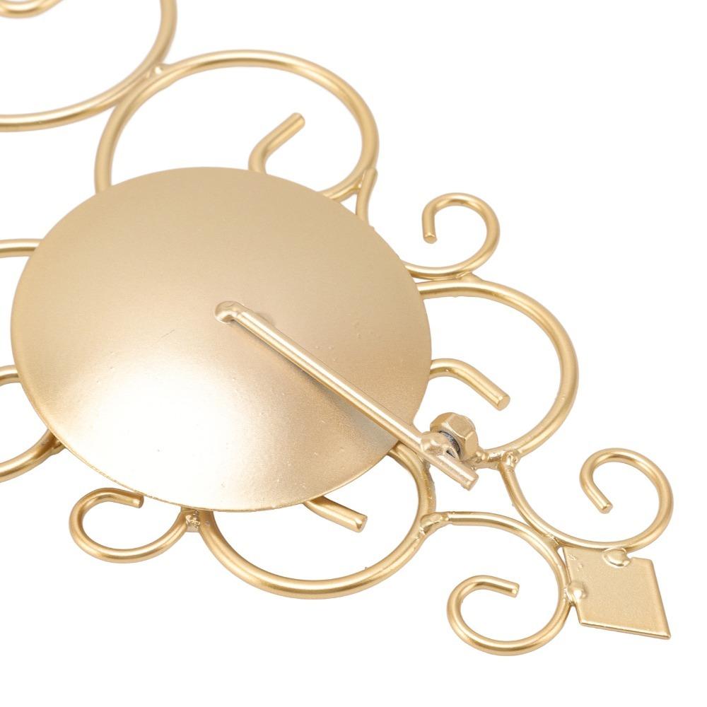 14.96x5.51x4.33 in Gold Tone Candlestick Golden Wall Candle Decor Living Room