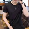 Men Top Breathable Round Neck Quick Dry Mesh Design Short Sleeve All-matched Solid Color Men Summer Top Outing Clothing