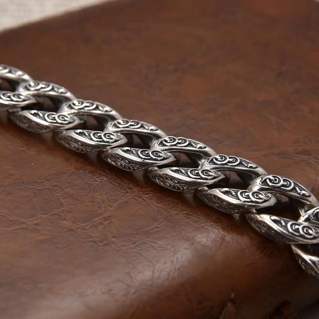 New Retro Bracelet, Old Pixiu Bracelet, Wide Bracelet for Men, Domineering and Versatile