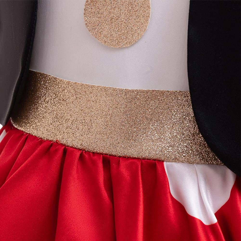 XIUXIUAI Disney Mickey and Minnie Mouse Costumes for Kids, Perfect for Halloween and Christmas, with a Cute Polka Dot Skirt, Perfect for Boys and