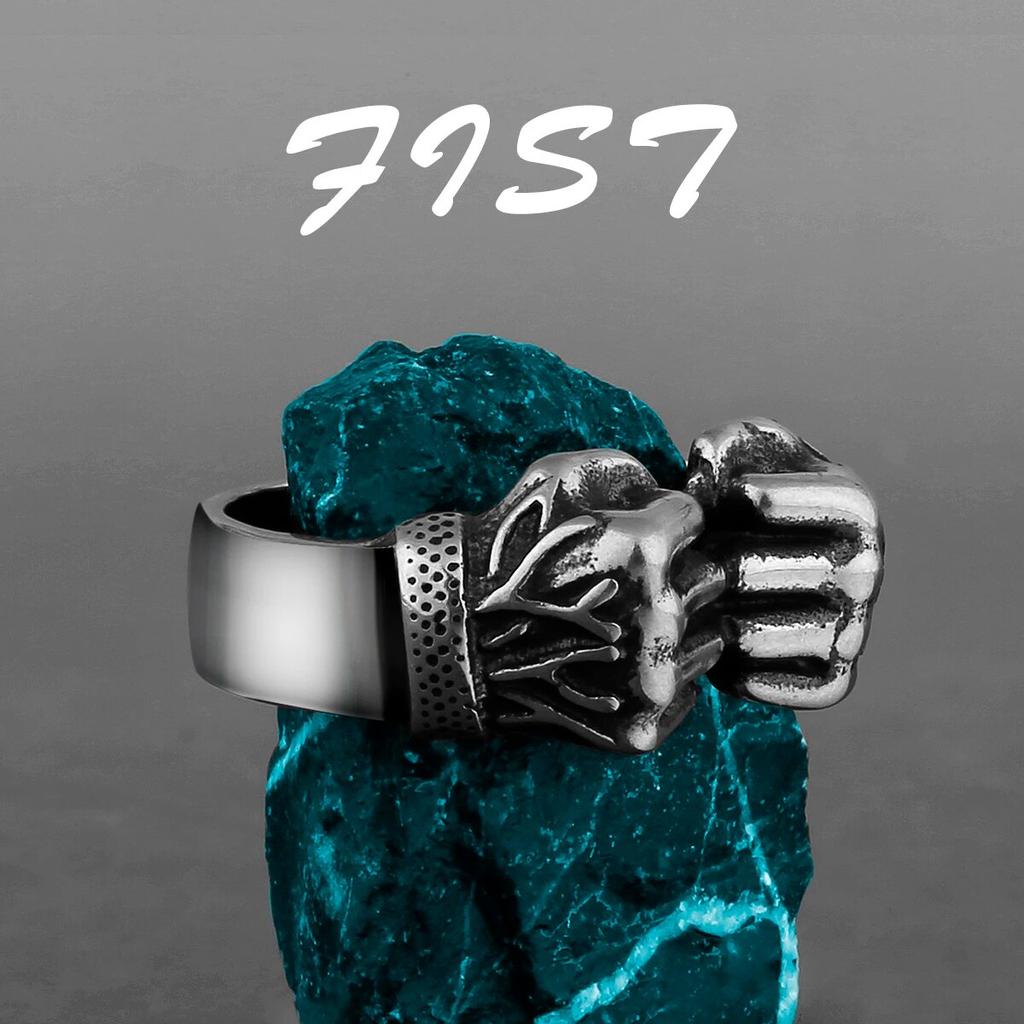 Enkle Punk Retro Svarte Rustfrie Stål Herre Ringer for Kvinner Par Kjæreste Gutt Kjæreste Biker Smykker Kreativitet Gave Engros