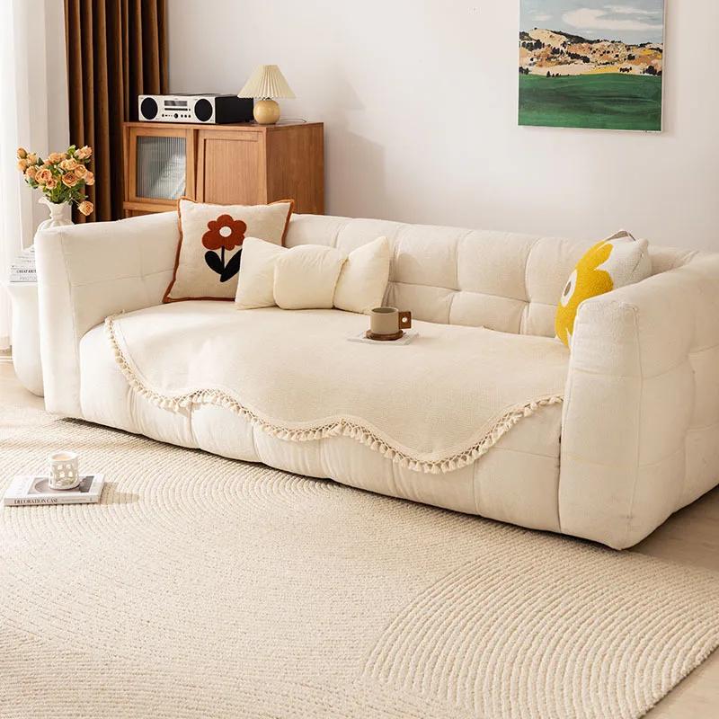 Modern Minimalist Irregular Chenille Sofa Cushion 2024 New Four All Seasons Universal Anti Slip And Dustproof Sofa Cover Cloth