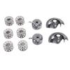 10pcs Hook Race Sewing Machine Bobbins Silver Precision Bobbin Case Iron Compatible Parts Shuttle Hook Household