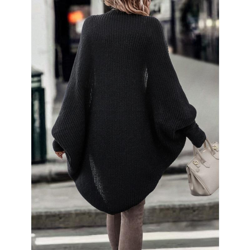 Women S Knitted Cardigan Long Sleeve Loose Fit Casual Autumn Winter