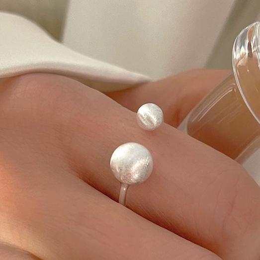 BF CLUB 925 Sterling Silver String Ring For Women Heart Jewelry Finger Open Handmade Shinning Rings Allergy For Birthday Gift