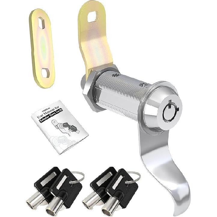 RV Locks For Storage Door 7/8 Inch, RV Compartment Locks For Camper Travel Trailer Cabinet With Keys 7/8", Pack Of 6 Locks With 6 Keyed Alike With