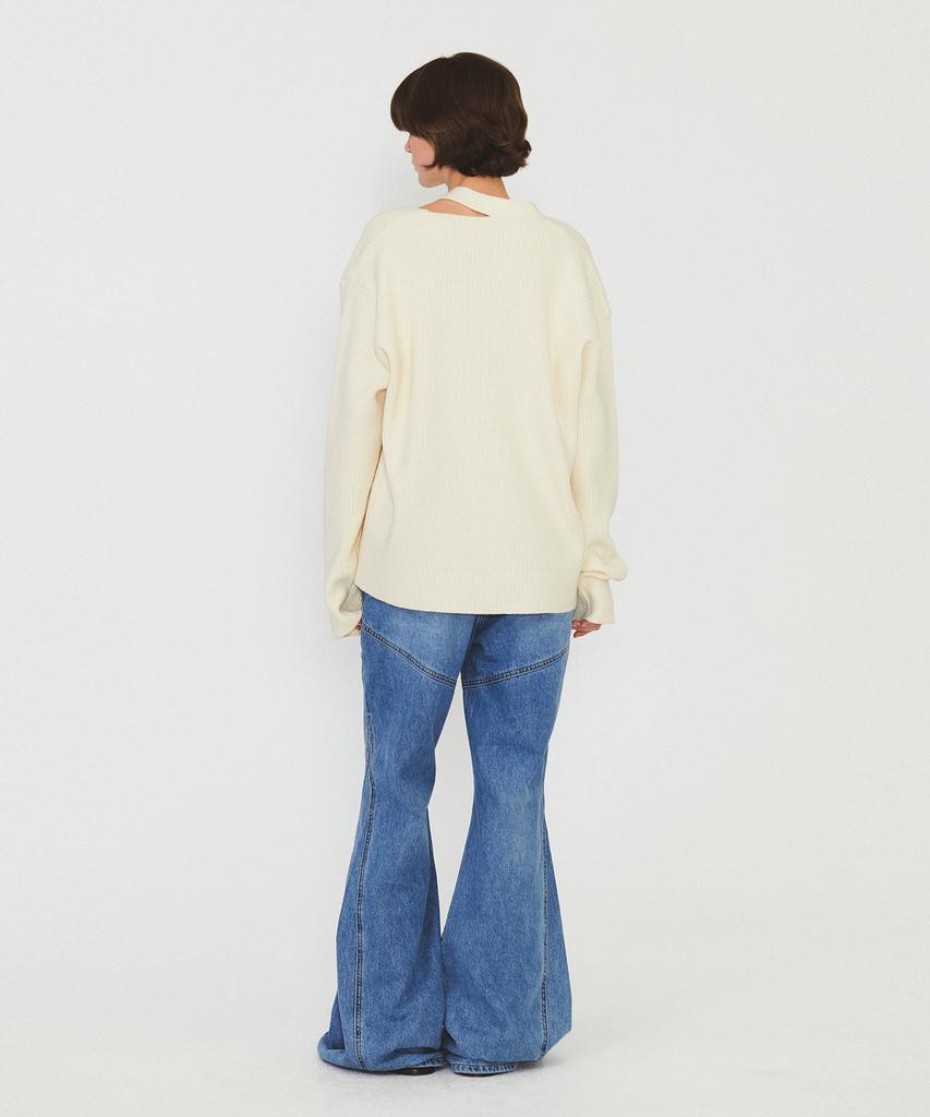 Daiaegeuneol Unbalance Overfit Cardigan (Ivory)