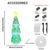 4.92FT Inflatable Christmas Tree Candy Canes Baubles Toy Yard Party Decoration Festive Gift LED Lit Xmas Supplies Home Ornament