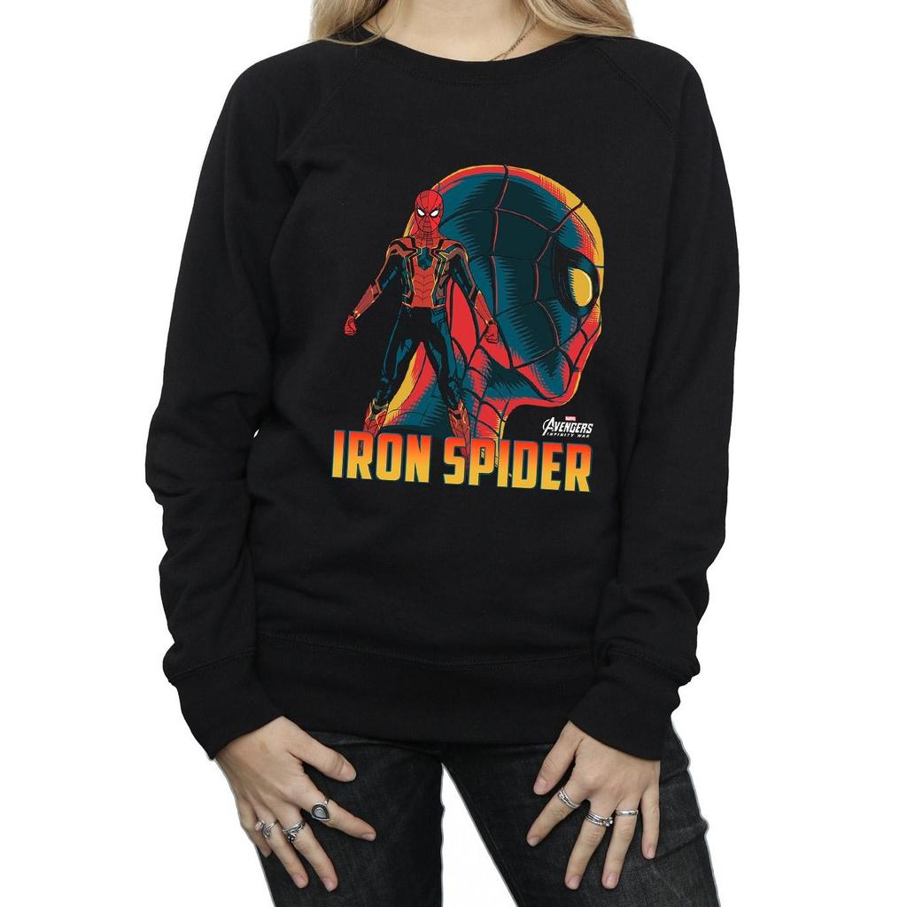 Marvel Womens/Ladies Avengers Infinity War Iron Spider Character Sweatshirt