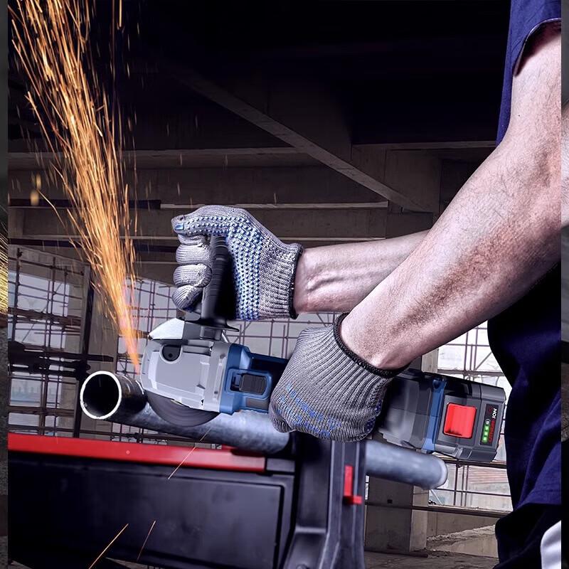 Dongcheng 20V Cordless Brushless Angle Grinder DCSM08-100 CN Plug (adapter Included)