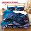 Cartoon Pattern Bedding Quilt Set Quilt Cover Pillowcase Home Decoration Birthday Gift (1 * Duvet Cover + 2 * Pillowcase, Without Core)