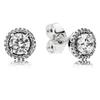 Neue 925 Sterling Silber Mode Ohrring Rose Klassische Zeitlose Eleganz Leuchtende Ohrring Mit Kristall Für Frauen Schmuck Geschenk